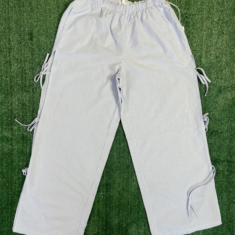 Striped Blue Women's Trousers